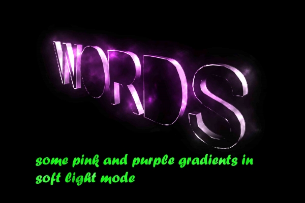 Creation of WORDS: Step 3